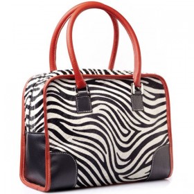 Nancy's handbag, zebra